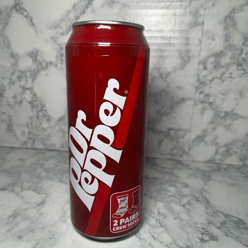 Dr Pepper Red Crew Socks